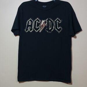 AC/DC Black Short Sleeve Tee